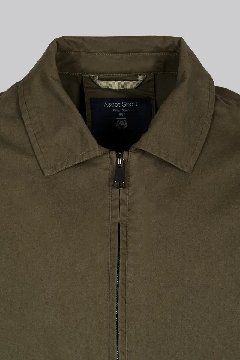 Giubbino in cotone con chiusura zip