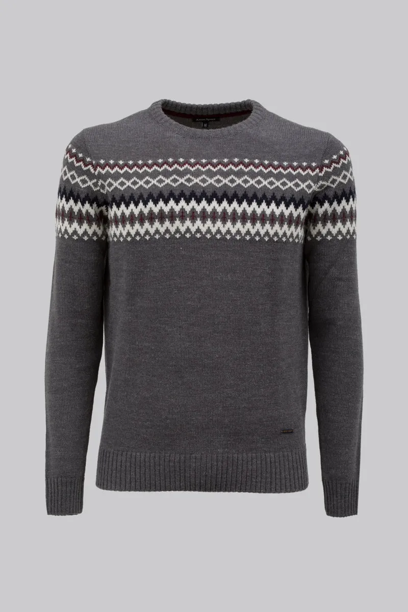Maglia girocollo motivo “Norway”