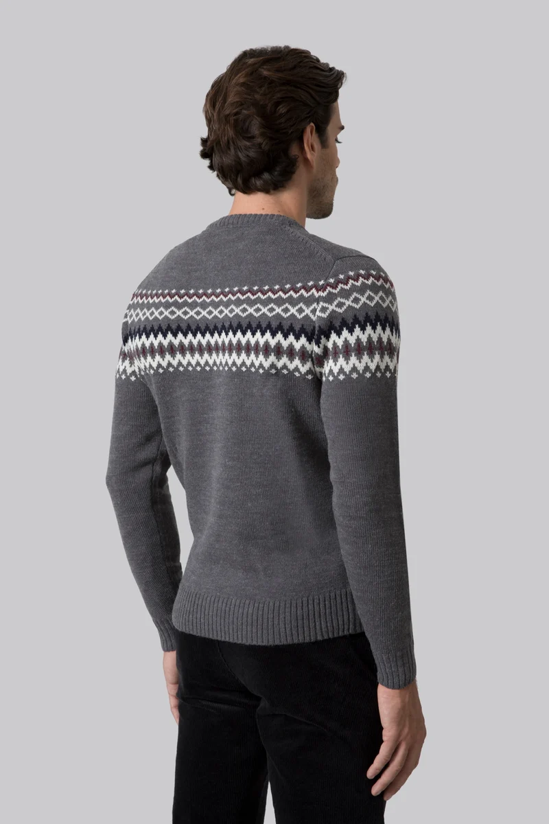 Maglia girocollo motivo “Norway”