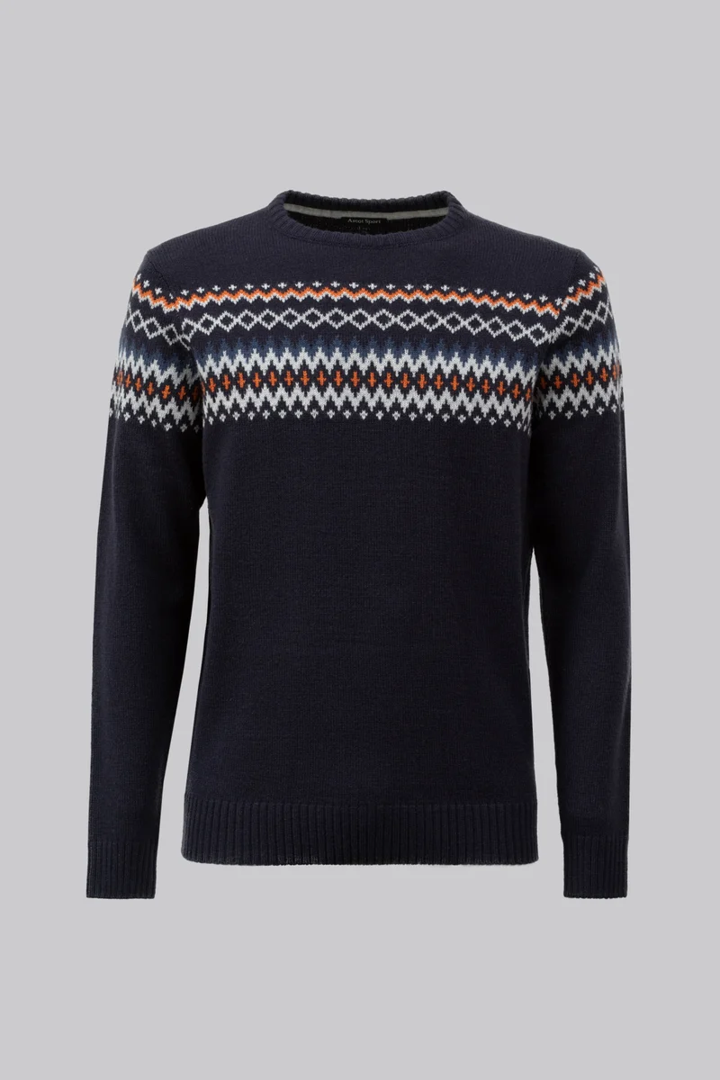 Maglia girocollo motivo “Norway”