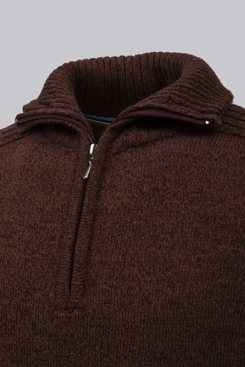Pullover mezza zip