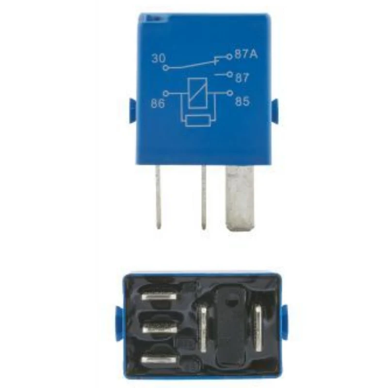 Micro relè di commutazione Hella 12V 5 pin con resistenza / 35A