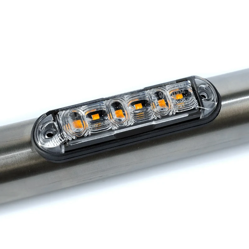 Luce stroboscopica a LED ambra Fristom per il montaggio su barre tonde/un modello di flash