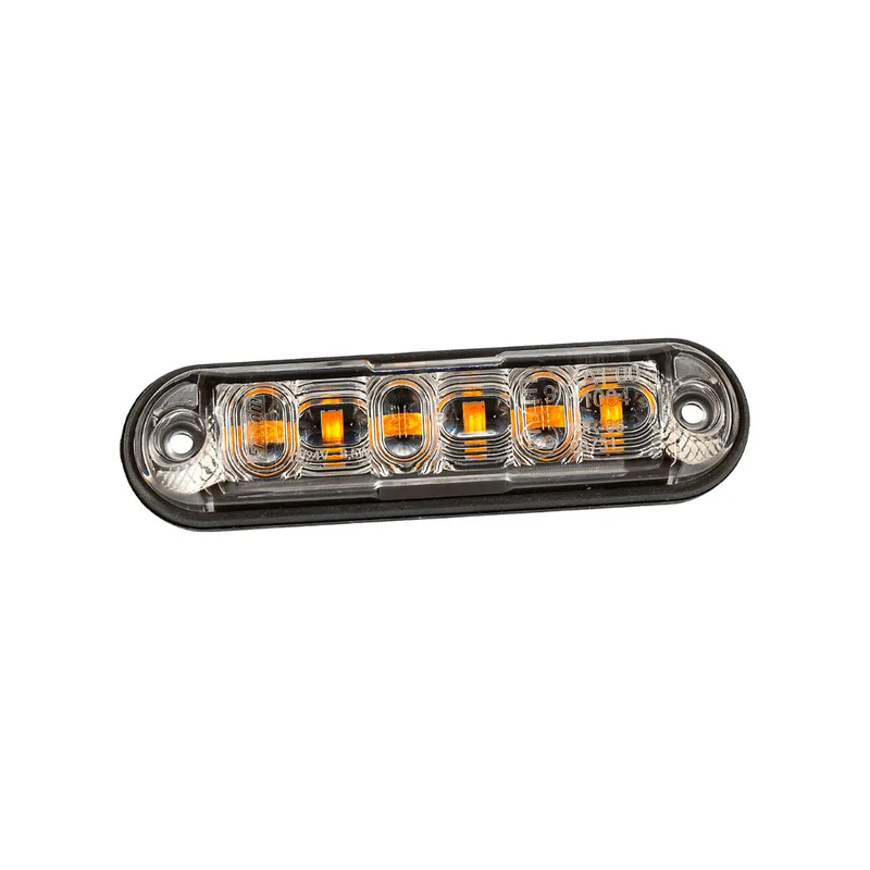 Luce stroboscopica a LED ambra Fristom per il montaggio su barre tonde/un modello di flash