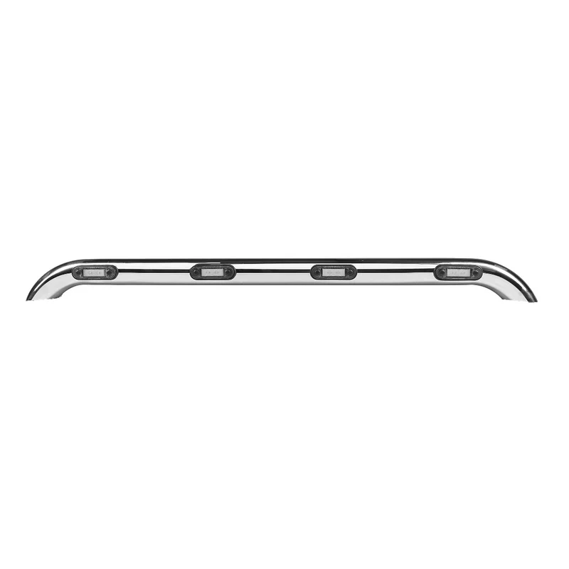 Barra portatutto in acciaio inox con 4 luci di posizione a LED *PREZZO SPECIALE*
