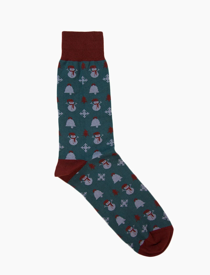 Jeans Blue Holiday Organic Cotton Socks