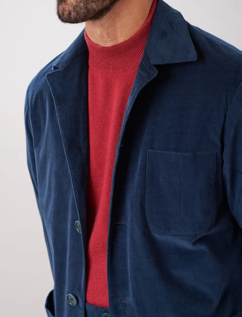 Magenta Mock Neck Cashmere Jumper