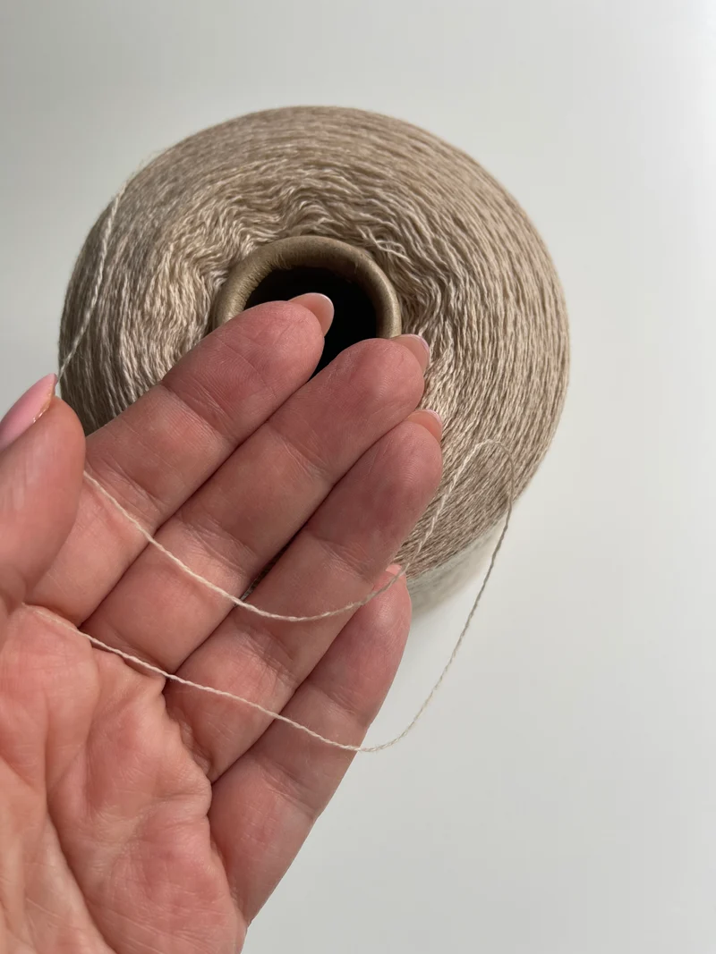 Miscela di cashmere italiano beige