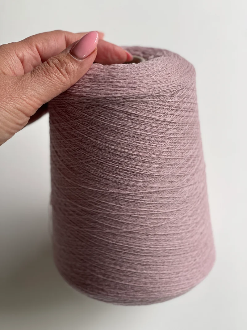 Miscela di cashmere italiano rosa antico