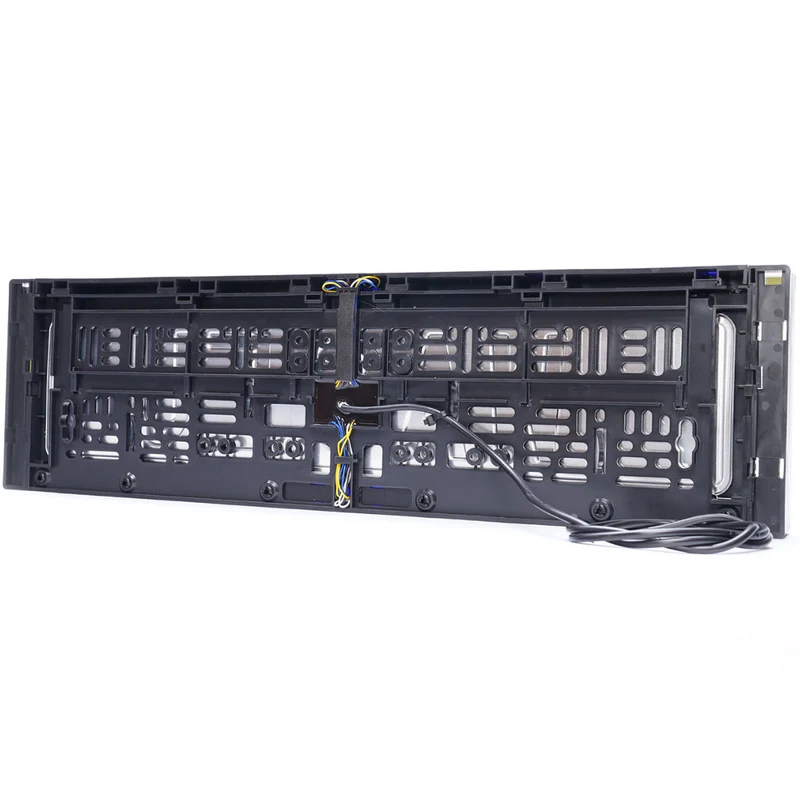 Portatarga anteriore WS W253 con luce stroboscopica e riflettore ambra