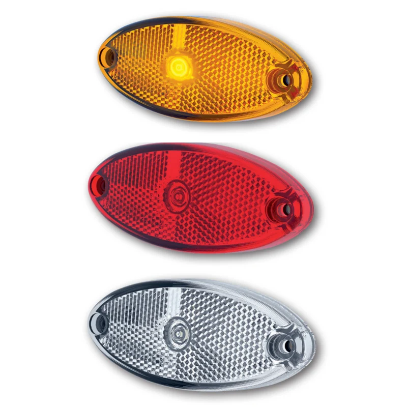Luce di posizione a LED ovale stile rimorchio Fristom con riflettore
