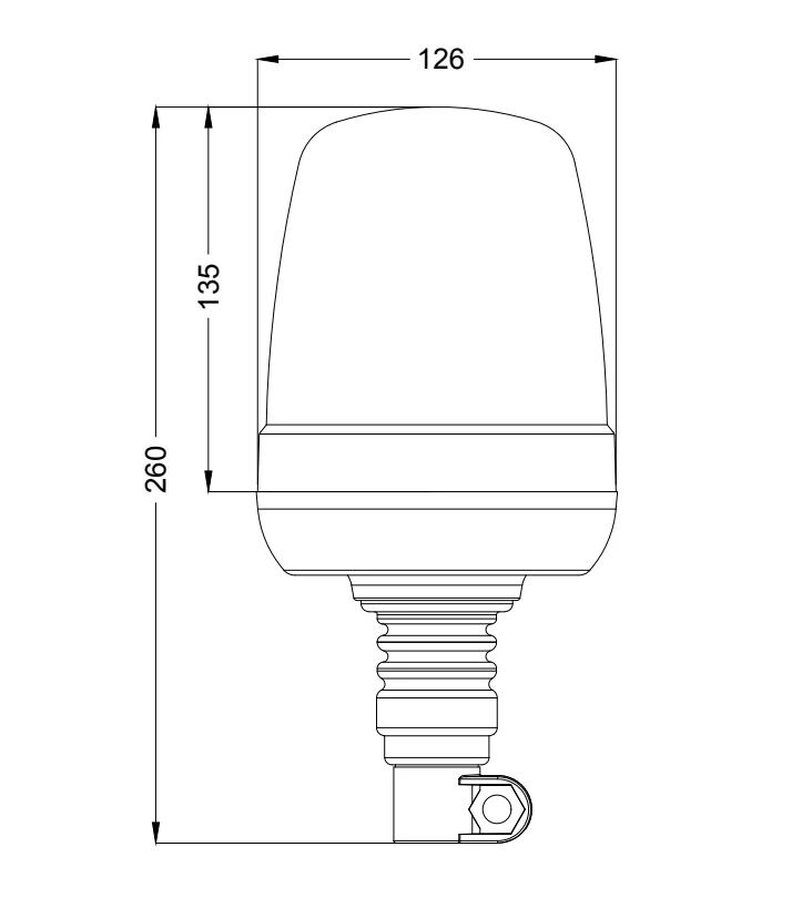 Luce di emergenza a LED con Flexi DIN Fix