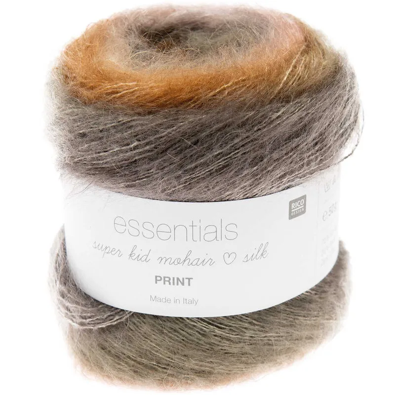 rico super ragazzo mohair ama la stampa di seta