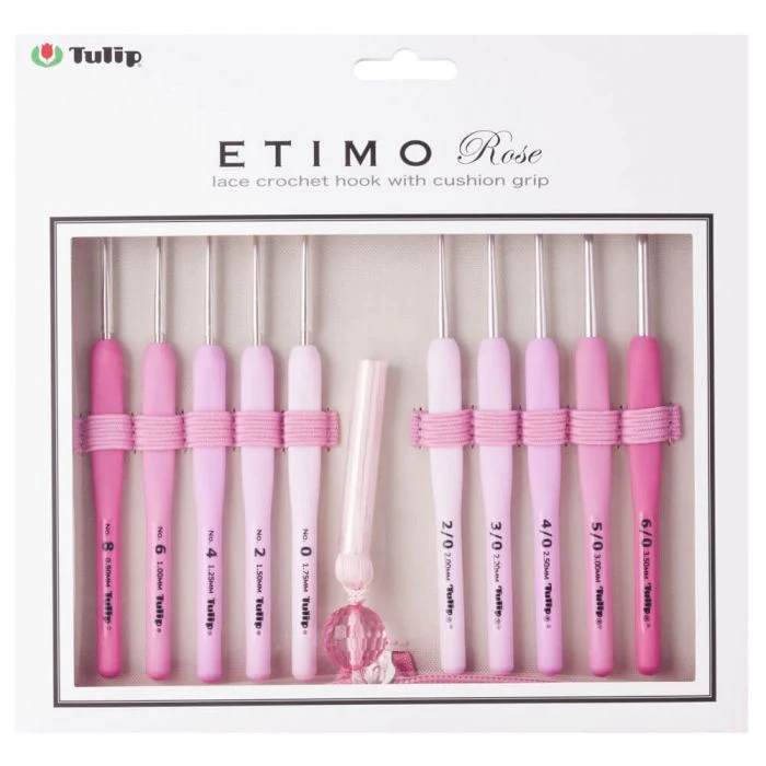 tulip Set uncinetto etimo rose lace 0.9-3.5 mm