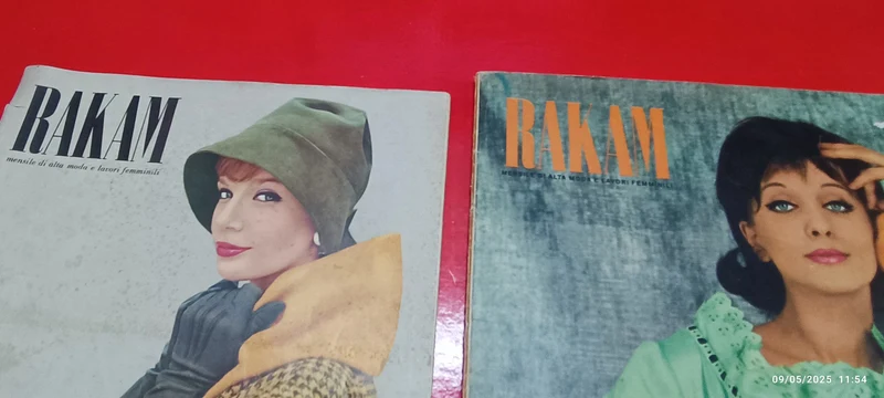 Due riviste vintage Rakam(1958 e 1961) per collezionismo. 400g.