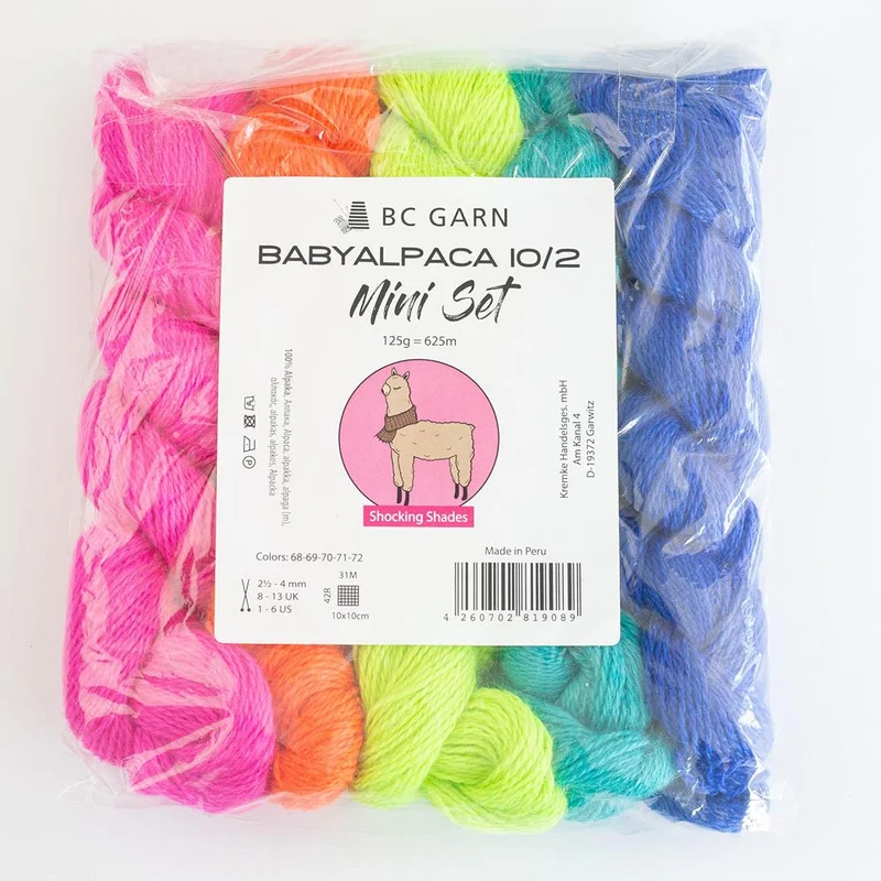Babyalpaca 10/2 Set 125g Tonalità shocking