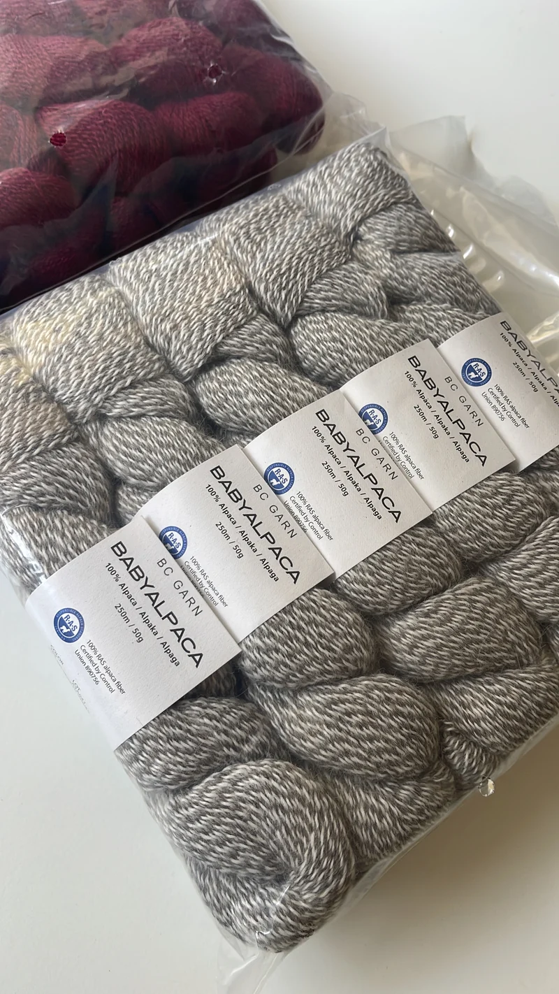 Babyalpaca 10/2 RAS 102 Grigio naturale melange (non tinto)