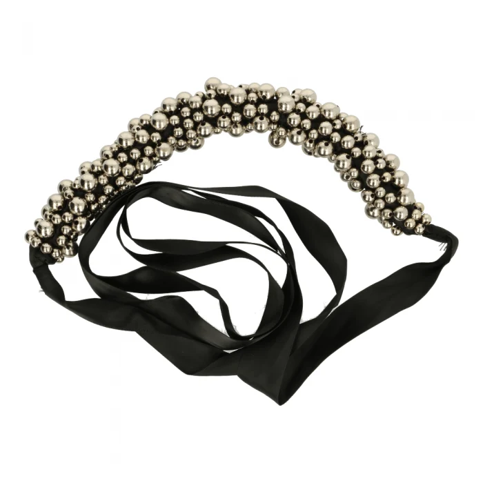 maniglia per borsa silver perlina