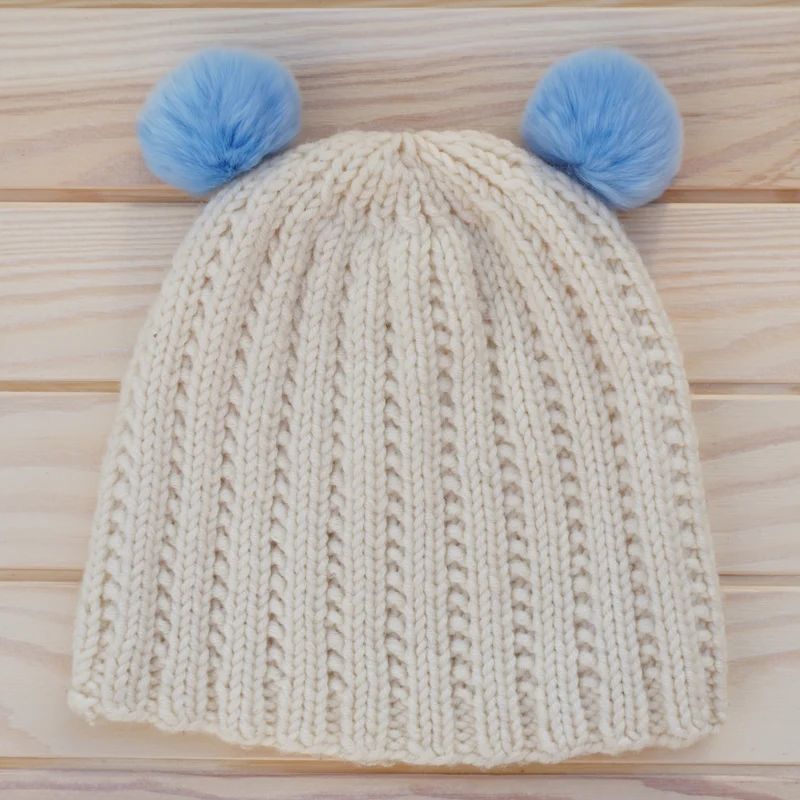 pompon di pelliccia di coniglio