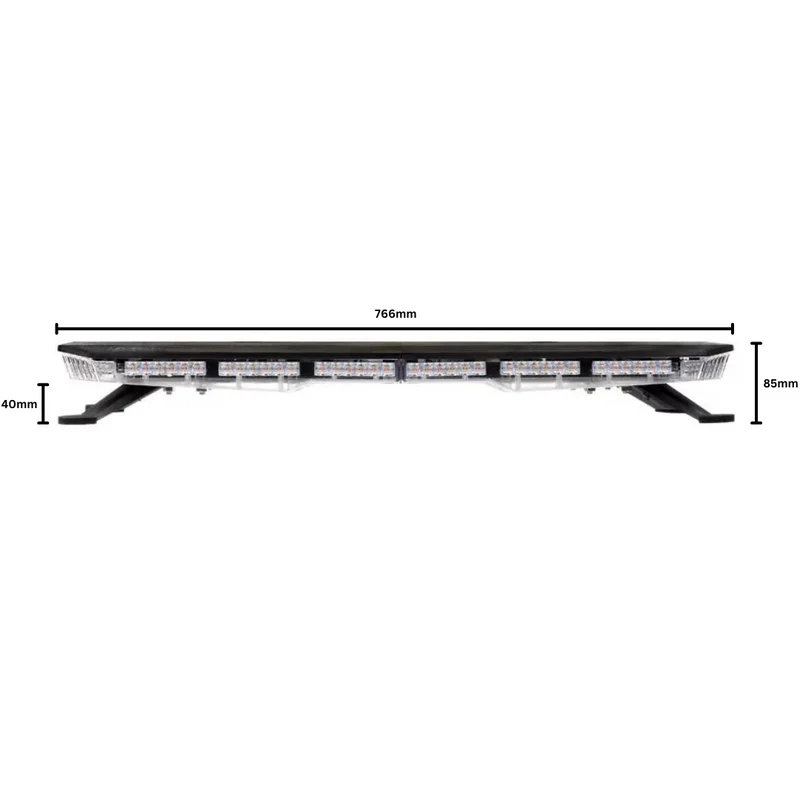 Barra luminosa di emergenza a LED con controller per tetto / 30 pollici / 760 mm