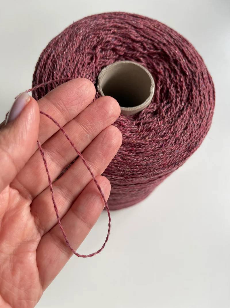 Miscela di cashmere e seta italiana Rosso antico