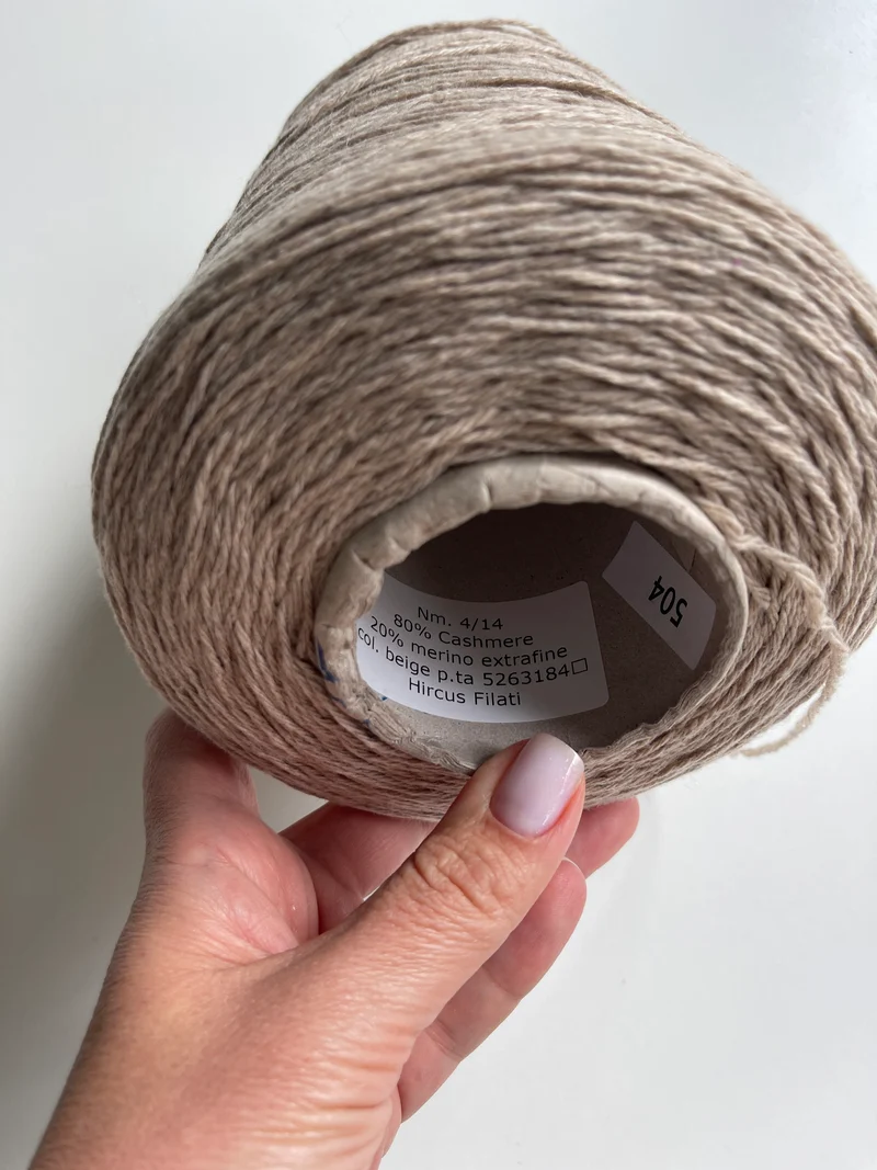 Miscela di cashmere italiano beige