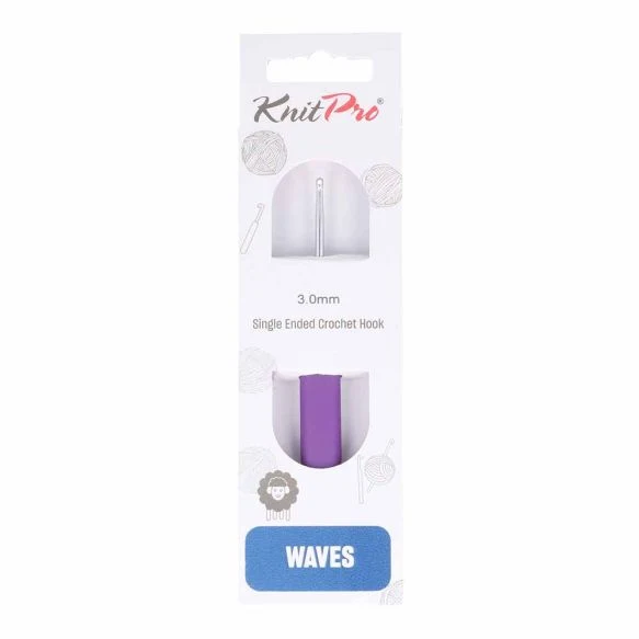 Uncinetto KnitPro Waves con impugnatura morbida