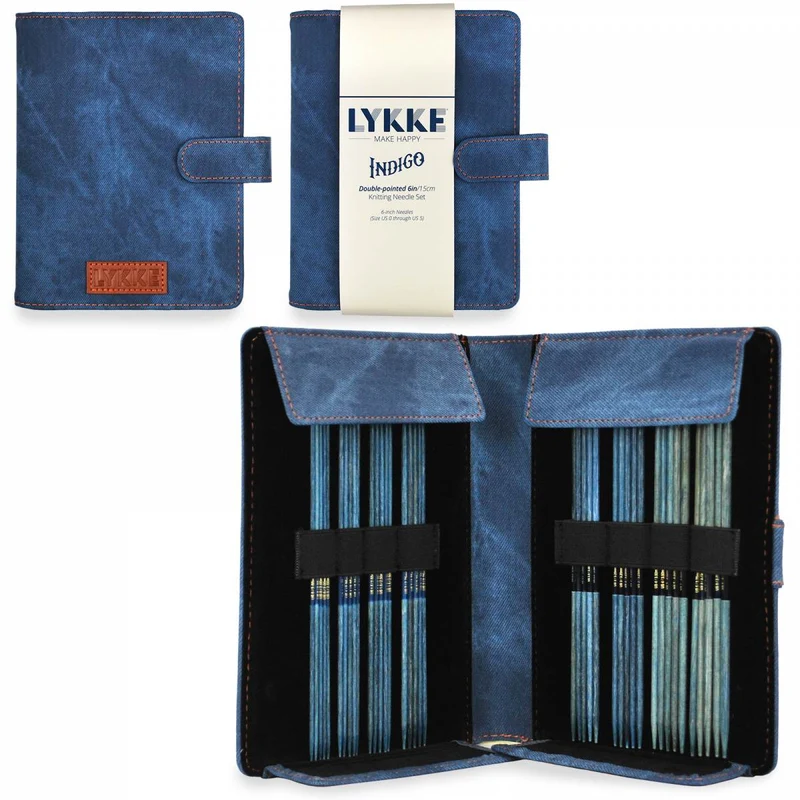 lykke set di aghi DP 15 cm 8 misure (6 pollici USA 0-5)