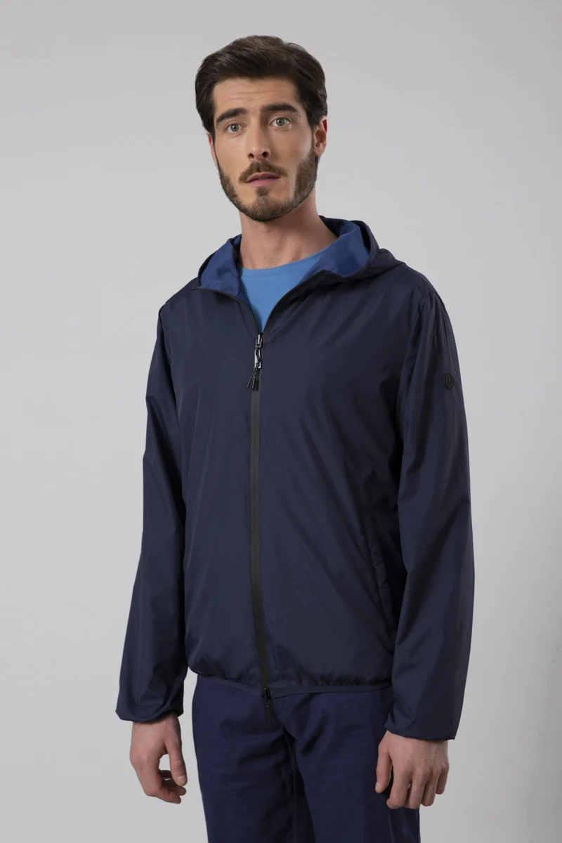 Giubbino reversibile con cappuccio
