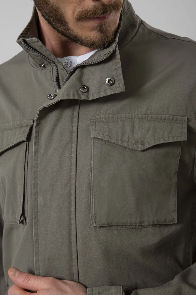Field jacket in cotone