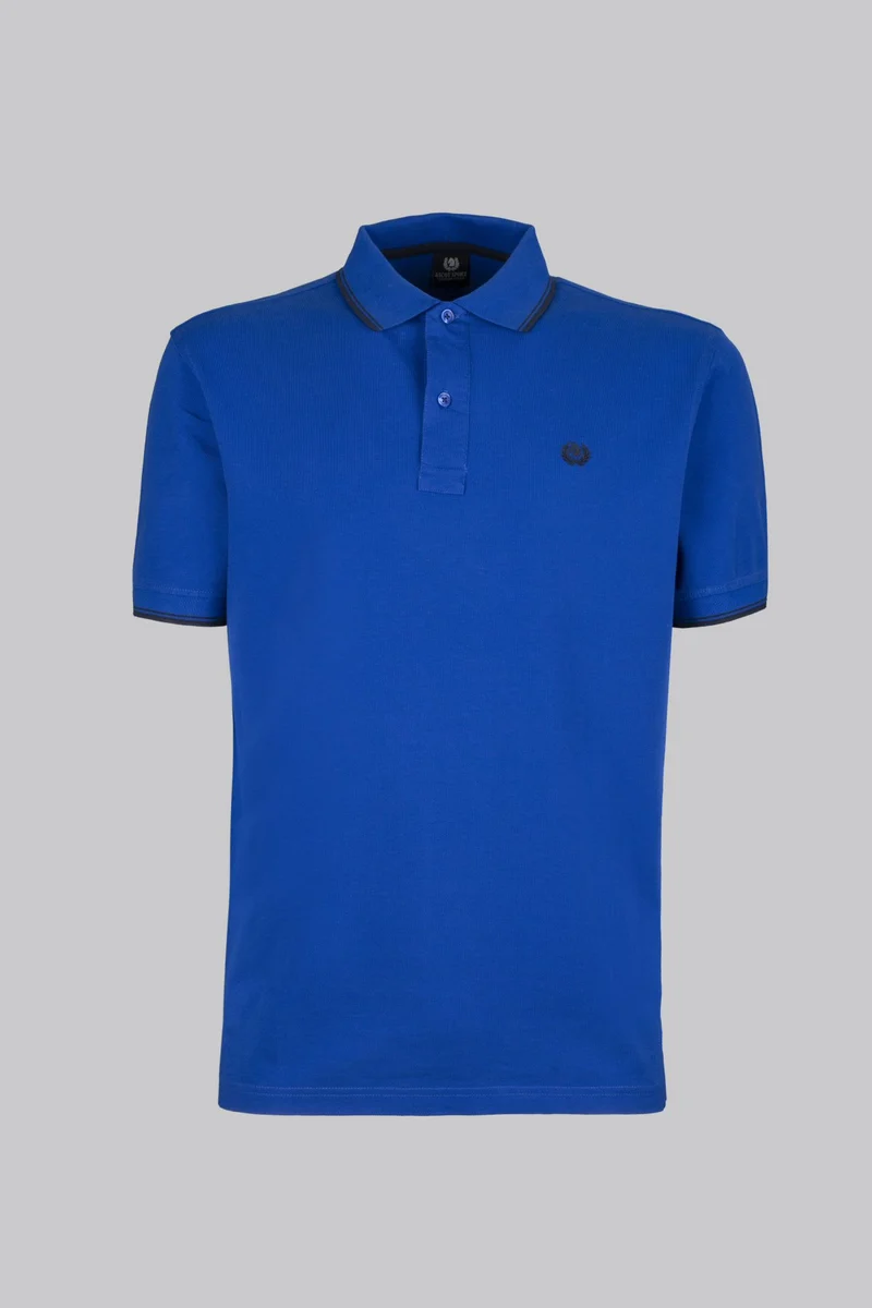 Polo in piquet con contrasto