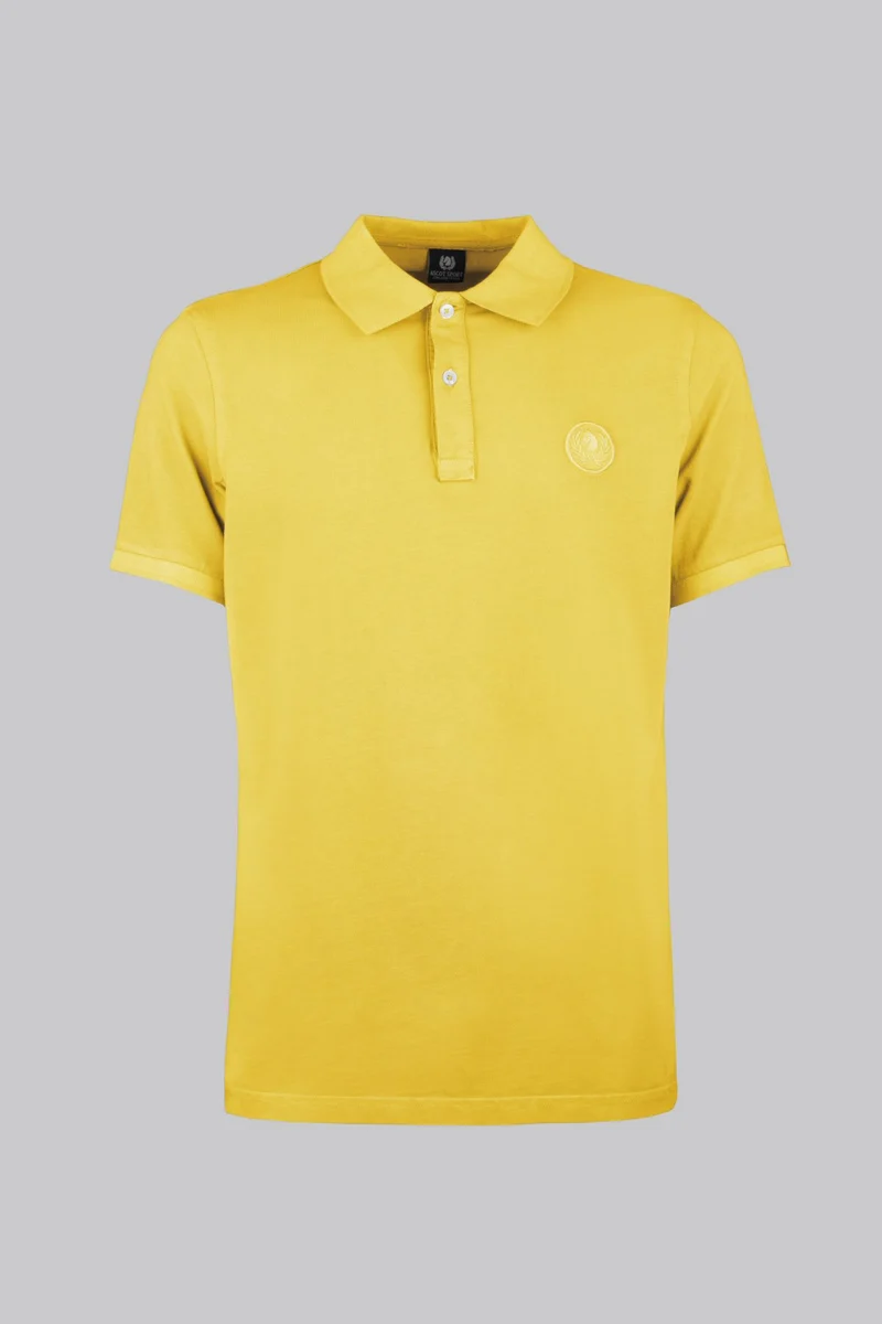Polo in cotone tinto capo
