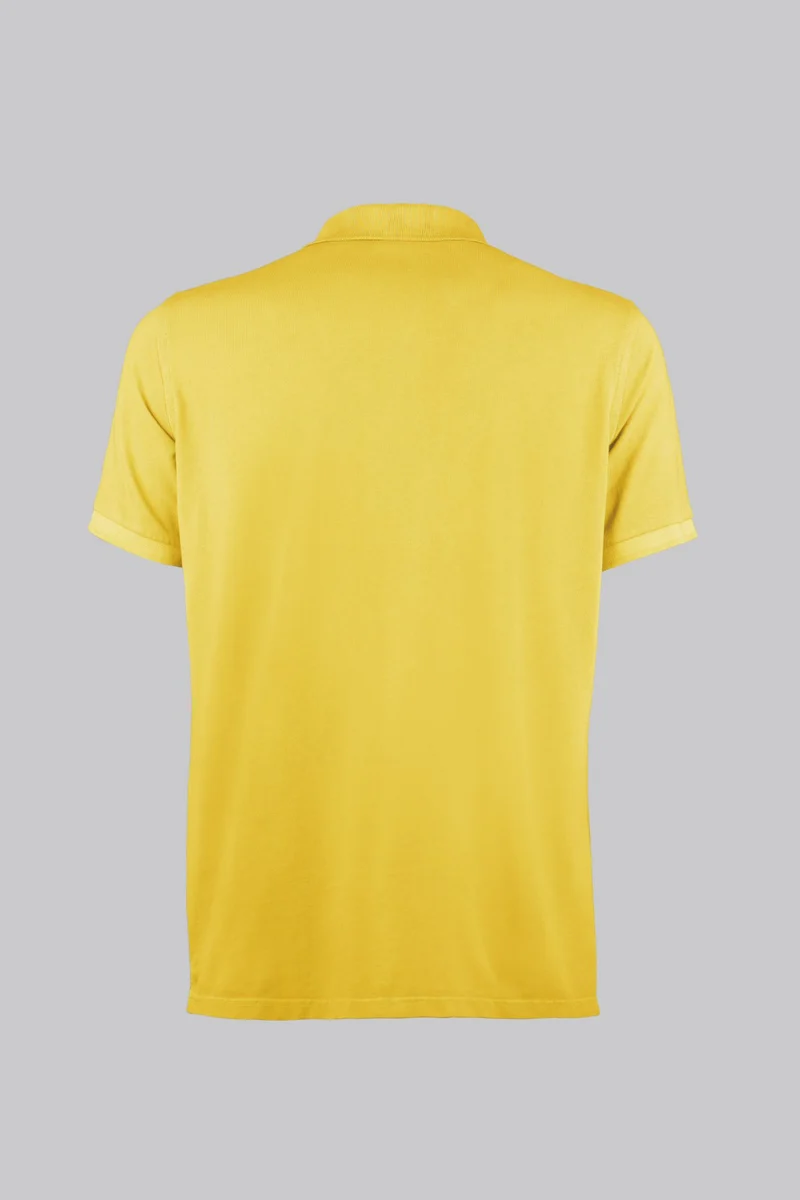 Polo in cotone tinto capo