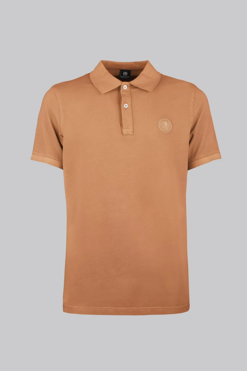 Polo in cotone tinto capo