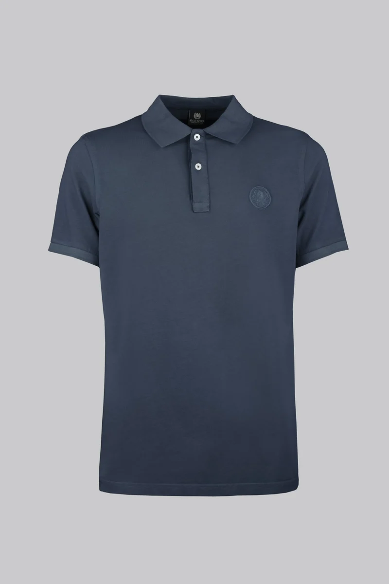 Polo in cotone tinto capo