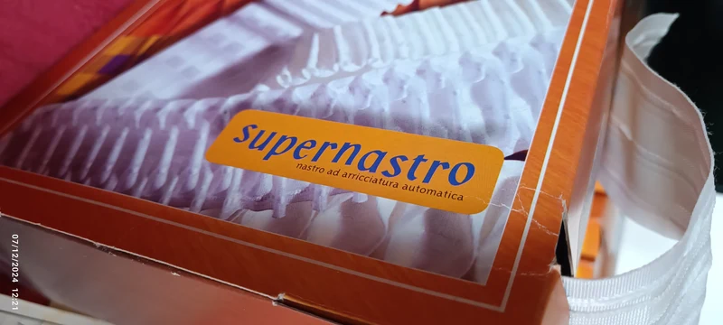Nastro per tende - Arricciatura automatica, mm 65. Vendita al metro., Arti. 084909. 30 g.