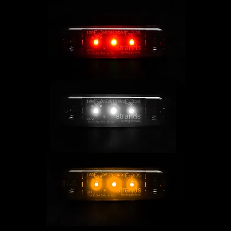 Luci di segnalazione sottili Strands Dark Knight / 3 LED