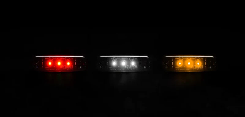 Luci di segnalazione sottili Strands Dark Knight / 3 LED