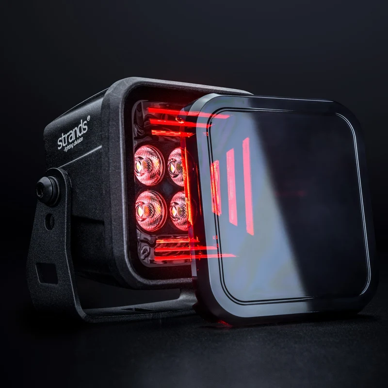 Fili Dark Knight Fortex Luce da lavoro / Rosso