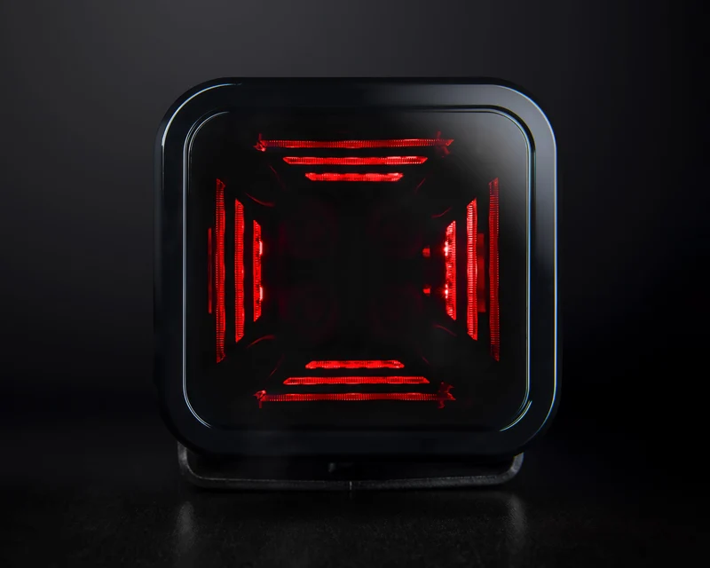 Fili Dark Knight Fortex Luce da lavoro / Rosso