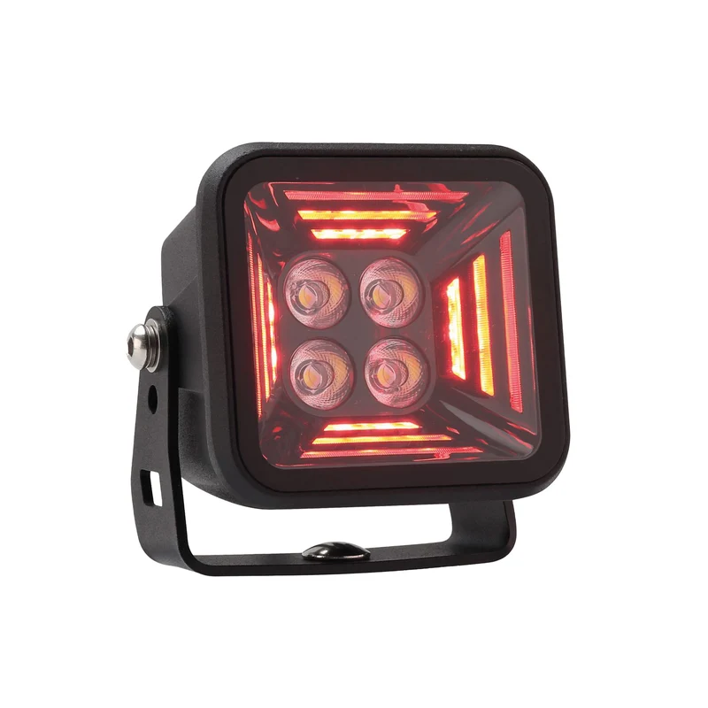 Fili Dark Knight Fortex Luce da lavoro / Rosso