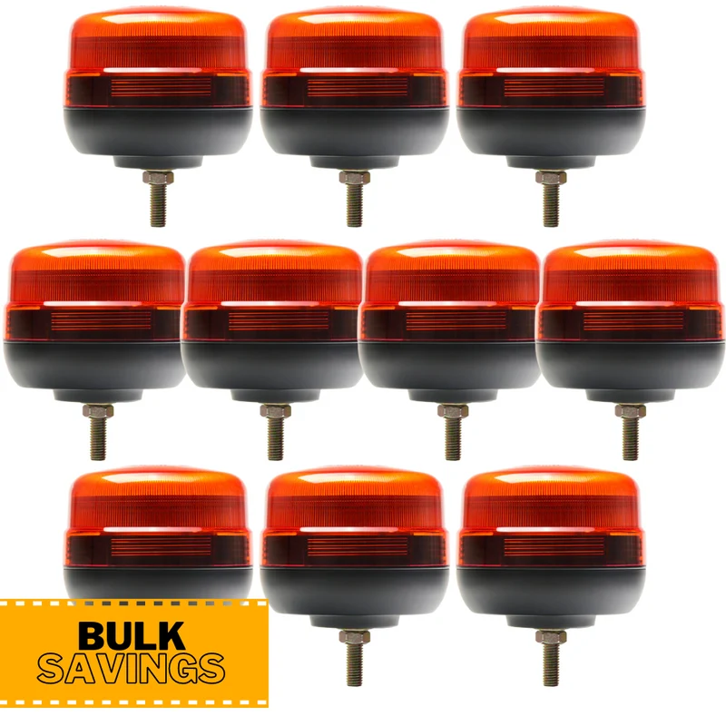 Confezione multipla di lampeggianti a LED Torlok Compact con fissaggio a bullone singolo / Confezione da 10 pezzi