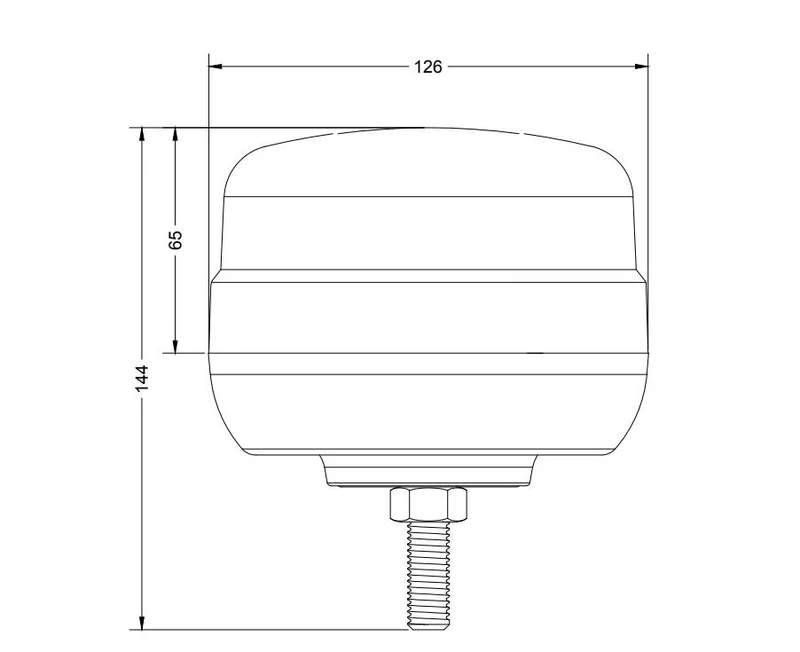 Confezione multipla di lampeggianti a LED Torlok Compact con fissaggio a bullone singolo / Confezione da 10 pezzi
