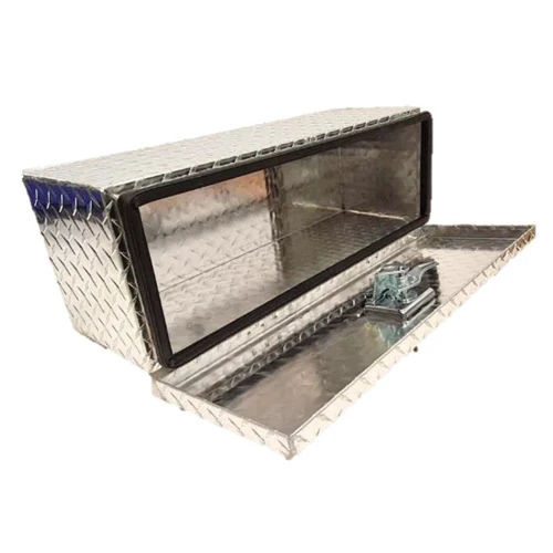 Scatola portaoggetti per rimorchio in alluminio con piastra striata / 660 x 230 x 235 mm