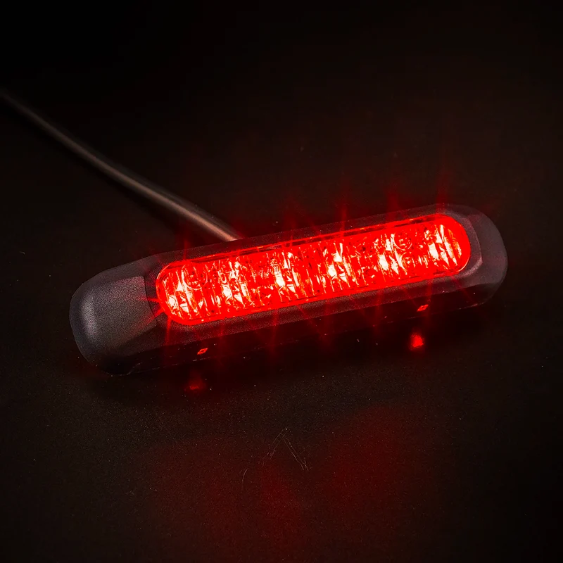 Luce stroboscopica LED Fristom con lente fumé scuro/Rosso