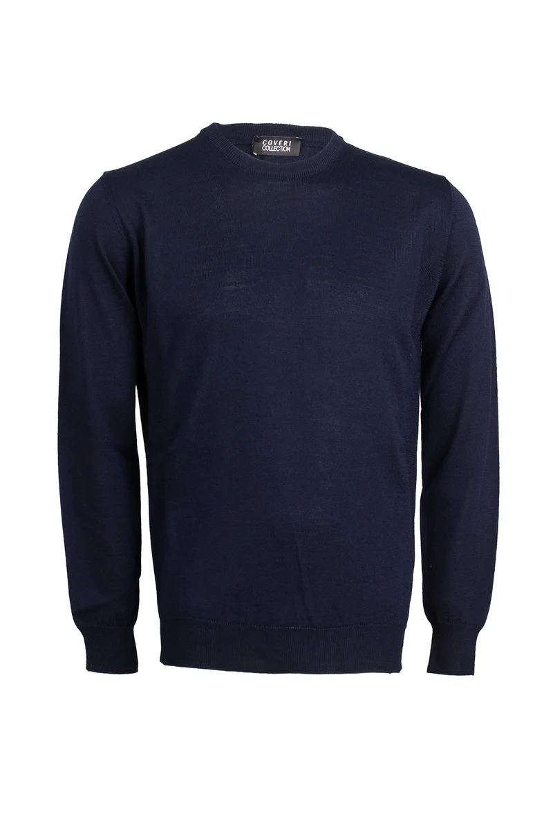 Pullover girocollo in mistolana