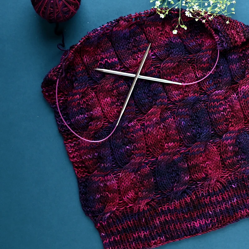 knit pro nova circolare in metallo 100-150