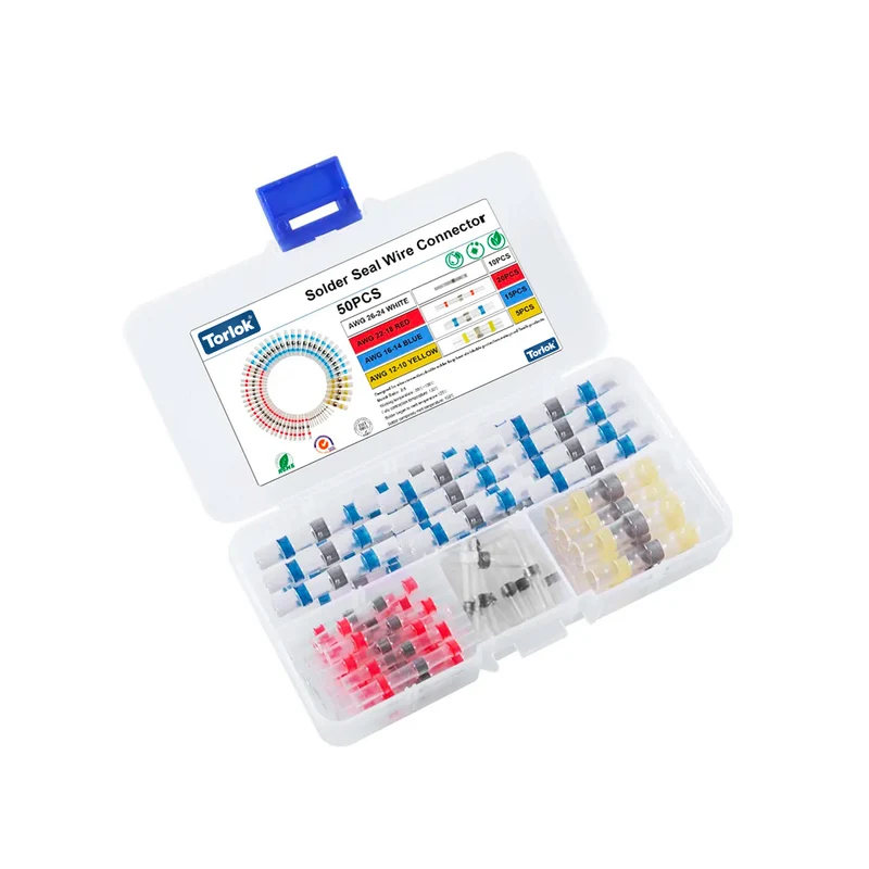 Confezione assortita di manicotti termorestringenti per saldatura / 50 pz