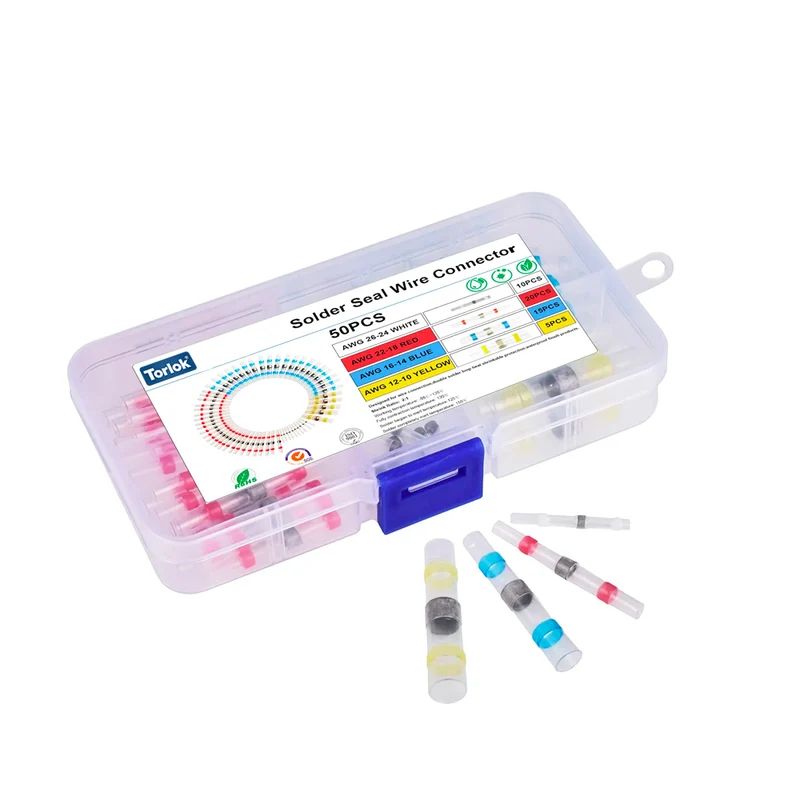 Confezione assortita di manicotti termorestringenti per saldatura / 100 pz