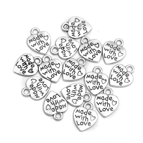 Etichette metalliche fatte con amore Argento